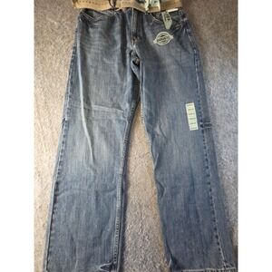 Lee Dungarees Blue Jeans 32x32 Straight Leg New With Tags